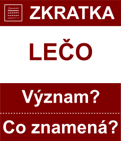 Co znamen zkratka LEO Vznam zkratky, akronymu? Kategorie: Politick strany