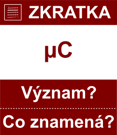 Co znamen zkratka C Vznam zkratky, akronymu? Kategorie: Fyzikln jednotky