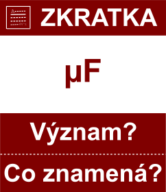 Co znamen zkratka F Vznam zkratky, akronymu? Kategorie: Fyzikln jednotky