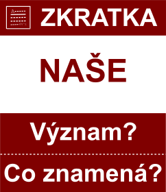 Co znamen zkratka NAE Vznam zkratky, akronymu? Kategorie: Politick strany